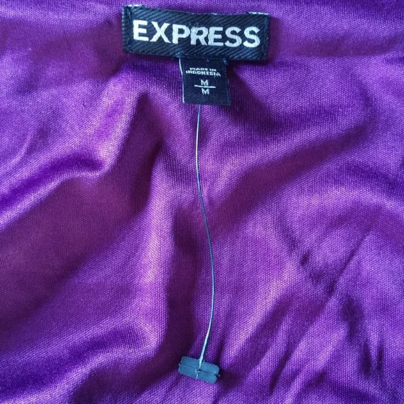 CHRISTMAS #18 NWT EXPRESS LS Glittery Grape Sequined Sheath Dress NWT - Picture 5 of 8